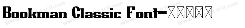Bookman Classic Font字体转换